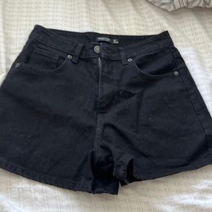 Nasty Gal Organic high waisted denim shorts